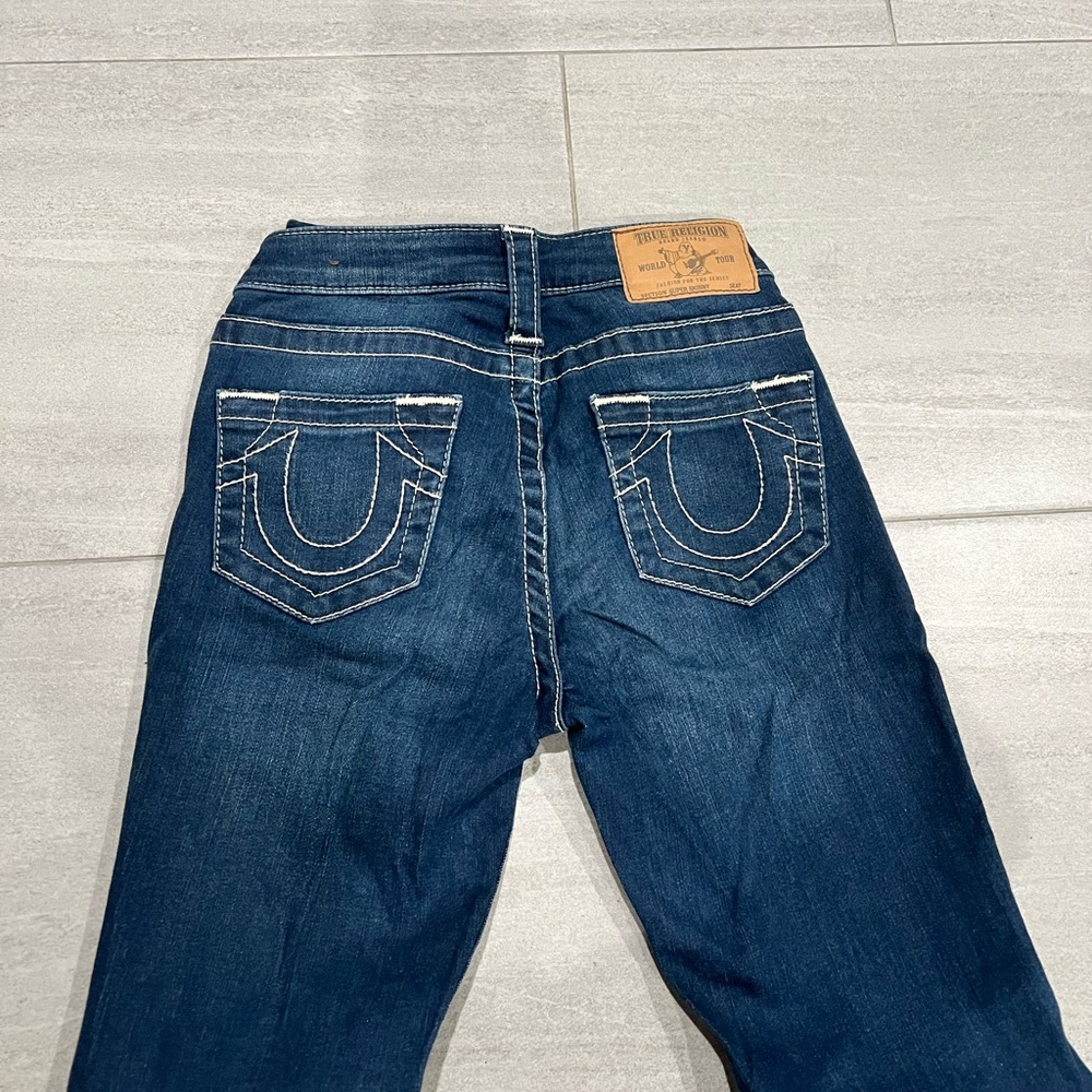 True Religion Indigo Back-Pocket Horseshoe Jeans